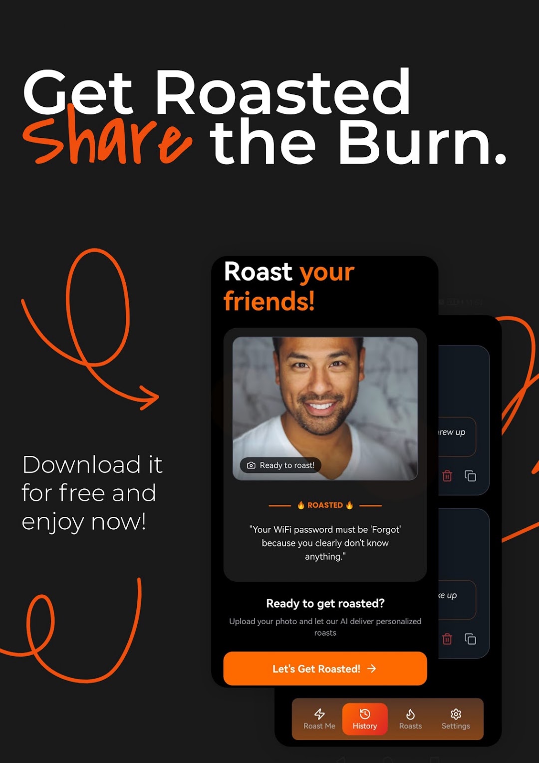 RoastfyMe official Google Play promotional screenshot